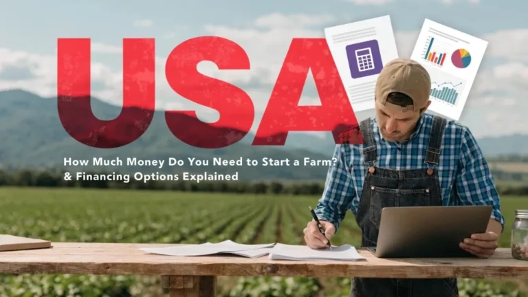 small farm startup loan USA cost planning with farmer