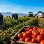 Global tomato market 2026 showing commercial tomato harvesting