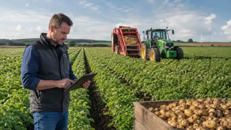 Potato price forecast for Western farmers on a commercial potato farmcommercial potato farm