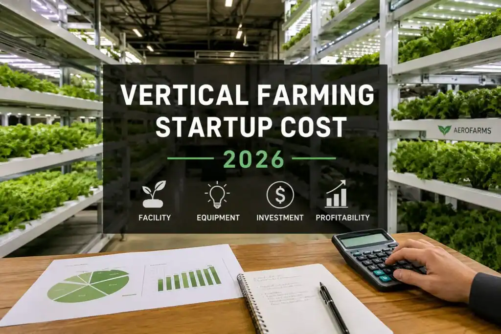 Vertical farming startup cost in a modern indoor farm